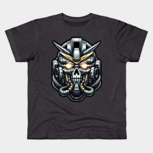 Biomech Skull S01 D83 Kids T-Shirt